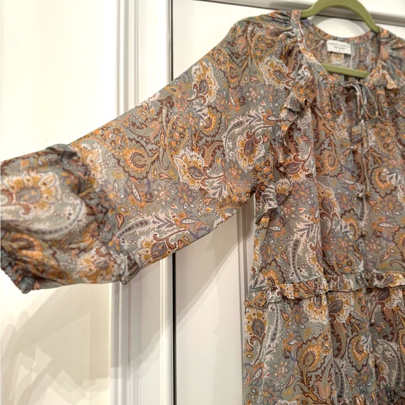 Dress Forum Women’s Boho Floral Printed Paisley Dress Size XL NWOT Fall - Picture 6 of 8